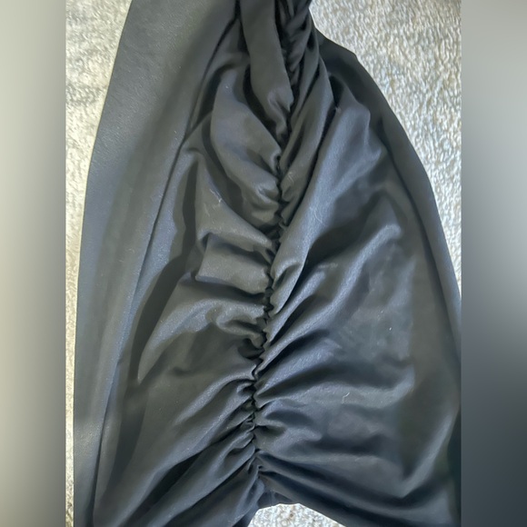 Black BodyCon Mini Dress Small No Brand Stretchy Versatile - Picture 10 of 13